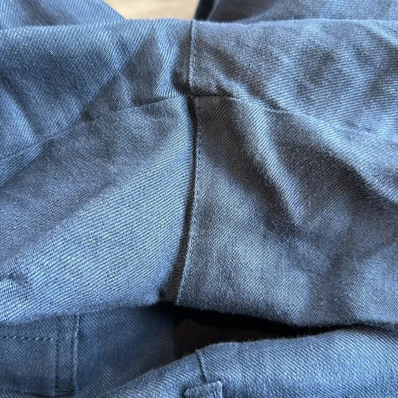 Two Pairs NYDJ Wide Leg Cargo Stretch Navy Blue (1) Khaki (1)Linen Pants 14 - Picture 6 of 8